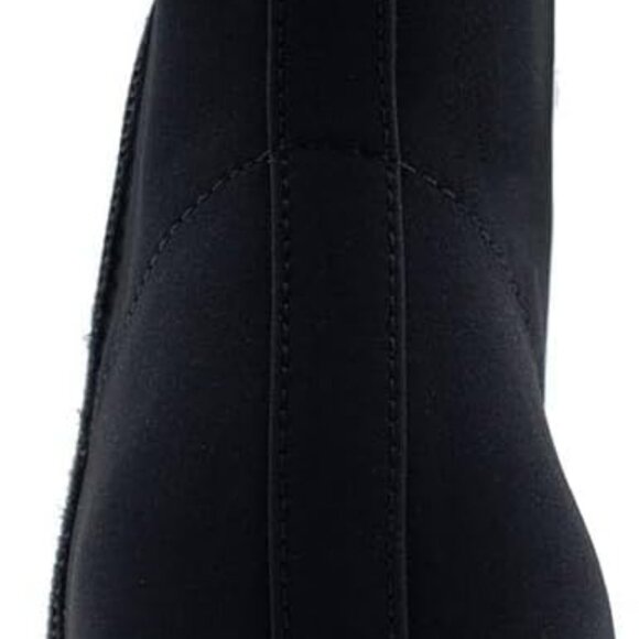 Stylish Calf High Womens Ankle Booties in Black Suede with Comfort Features - Picture 3 of 8